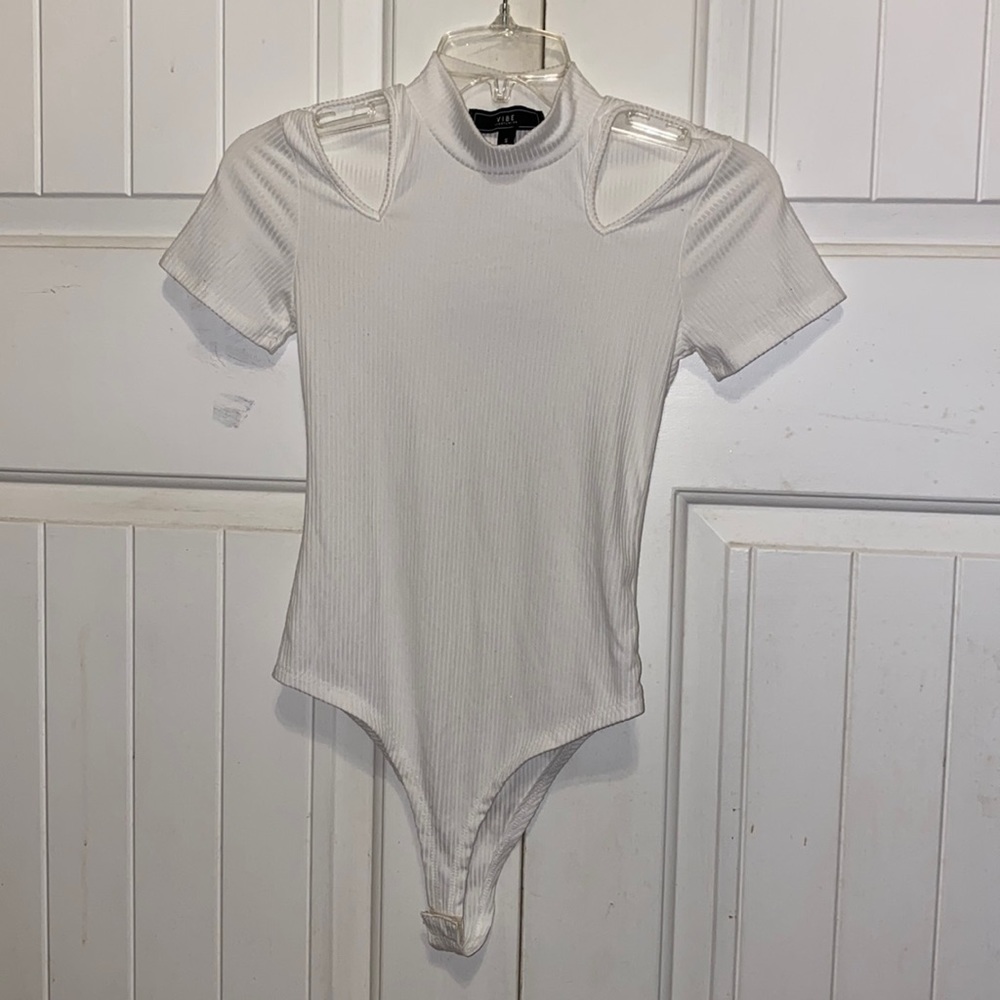 white skintight body suit